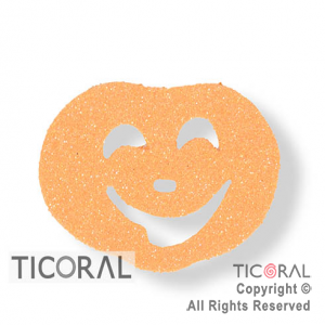 APLIQUE CALABAZA CHICA 9CM x  6 CM X 10 GOMA EVA X 1